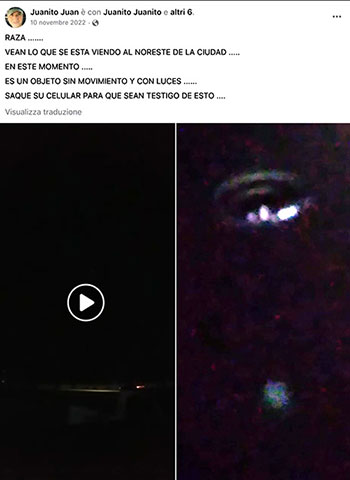 29 Post 10.11.22 ufo luci notte
