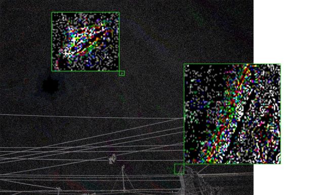 17 Analisi del rumore coerenza pixel su ORIGINALE e comignolo